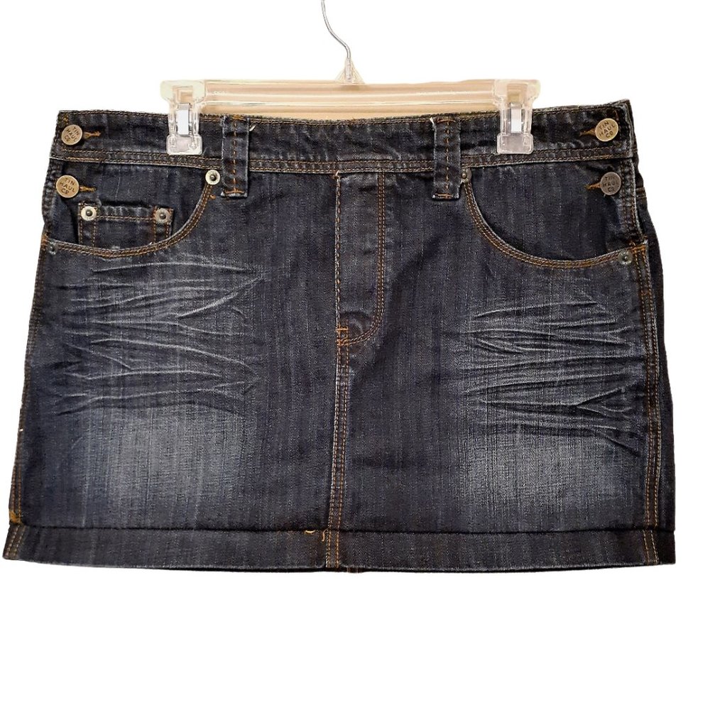 *CLEARANCE* NWOT TIN HAUL Co Jean Skirt Women Distressed Size 30 Size M-L